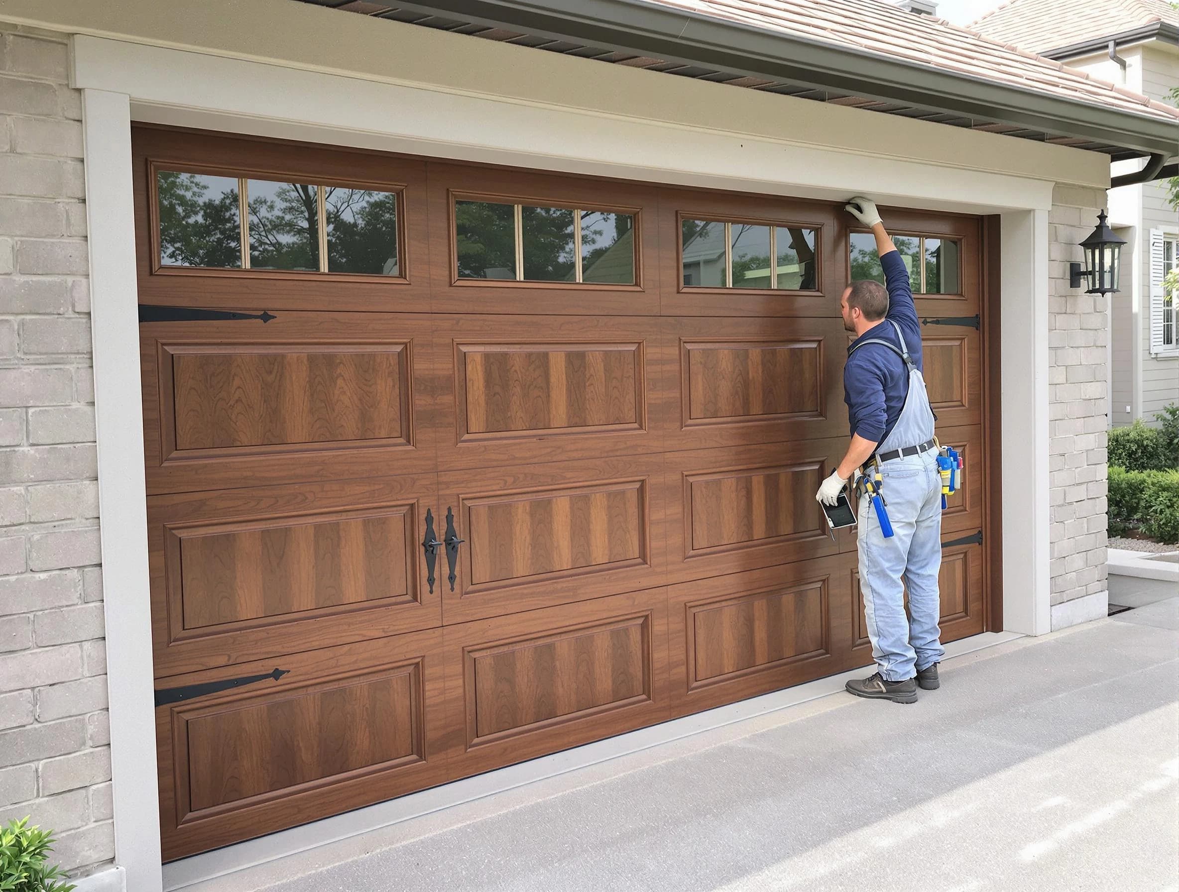 Custom garage door showcase by Wilmette Garage Door Repair in Wilmette