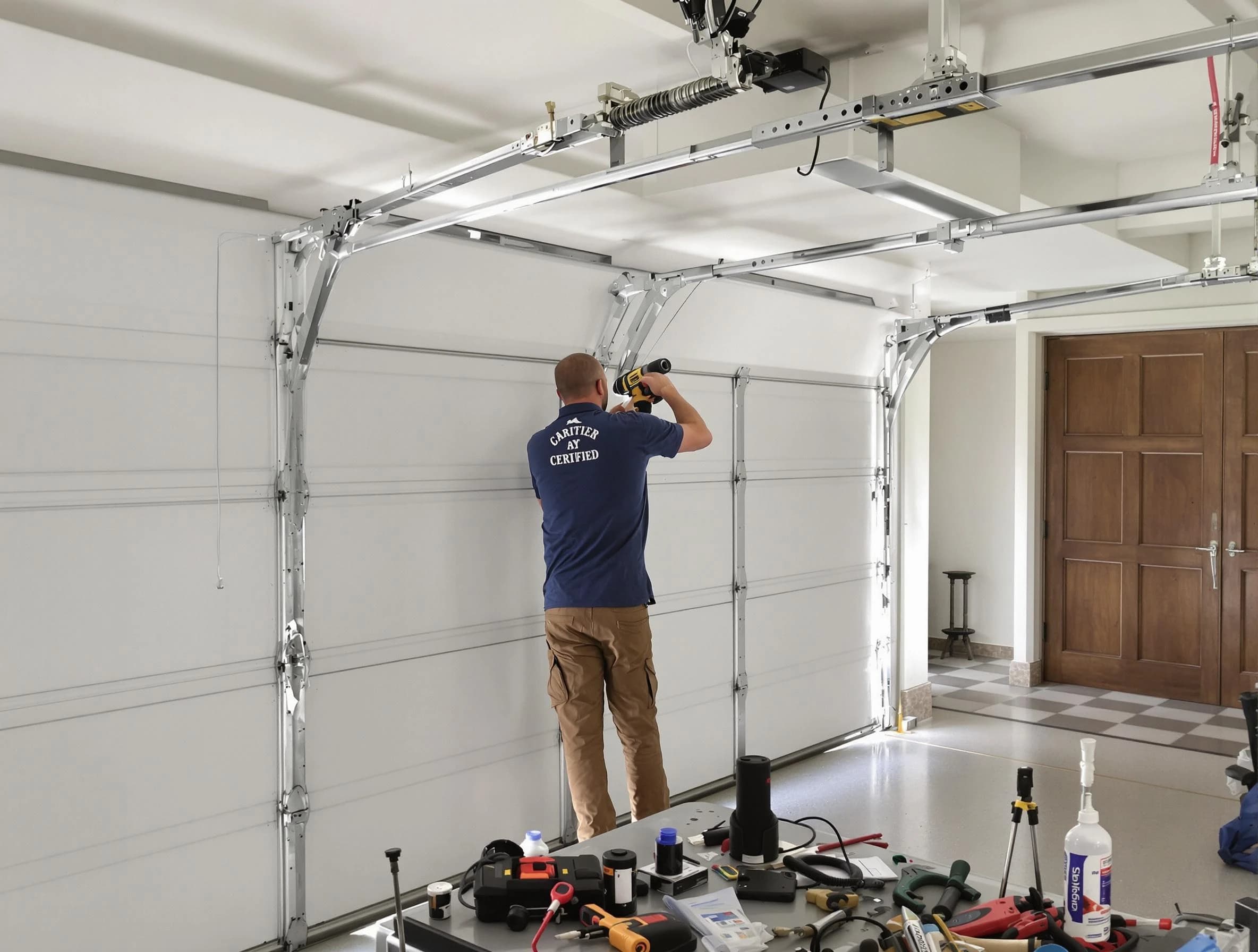 Wilmette Garage Door Repair certified technician performing precision garage door repair in Wilmette