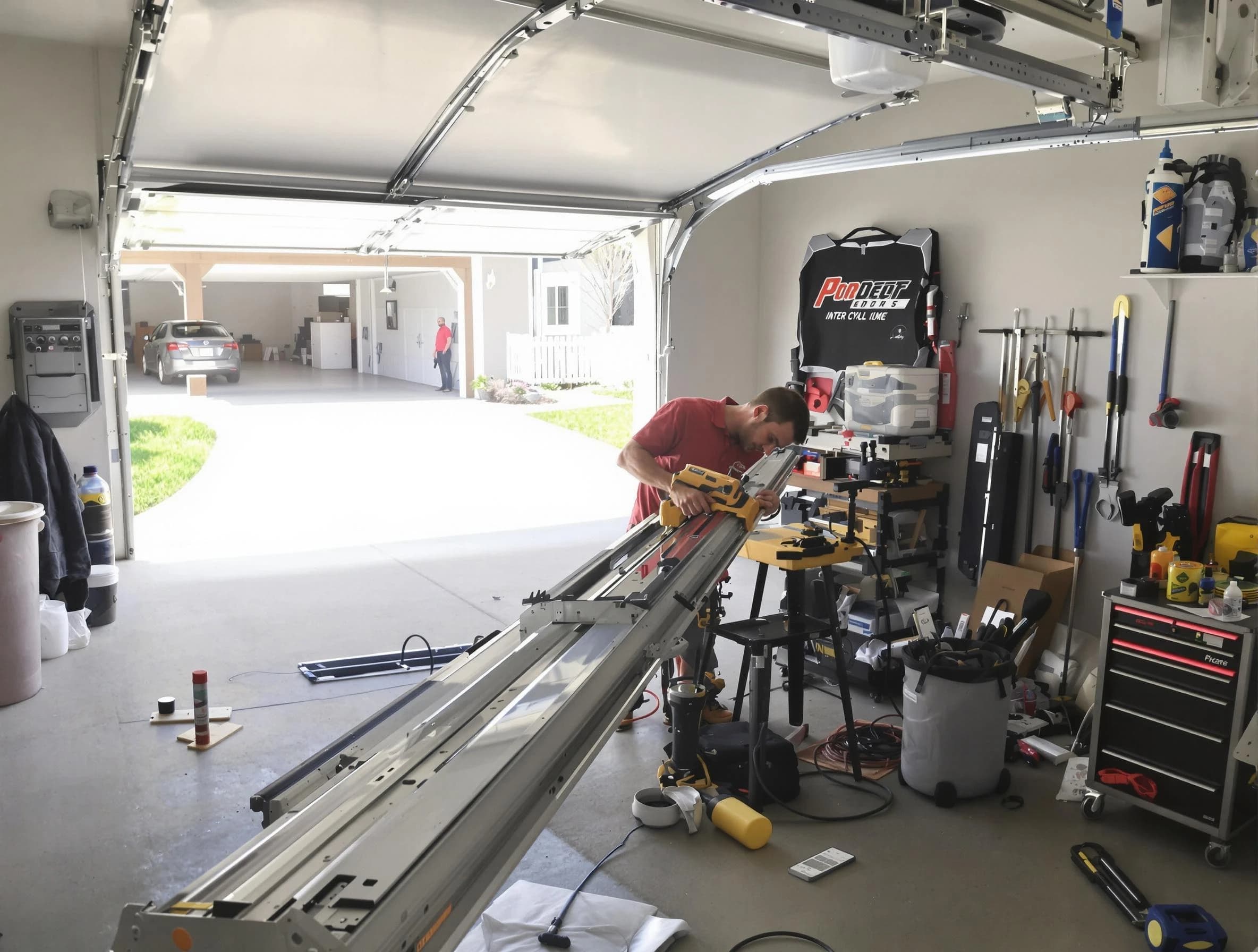 Wilmette Garage Door Repair expert performing track repair in Wilmette