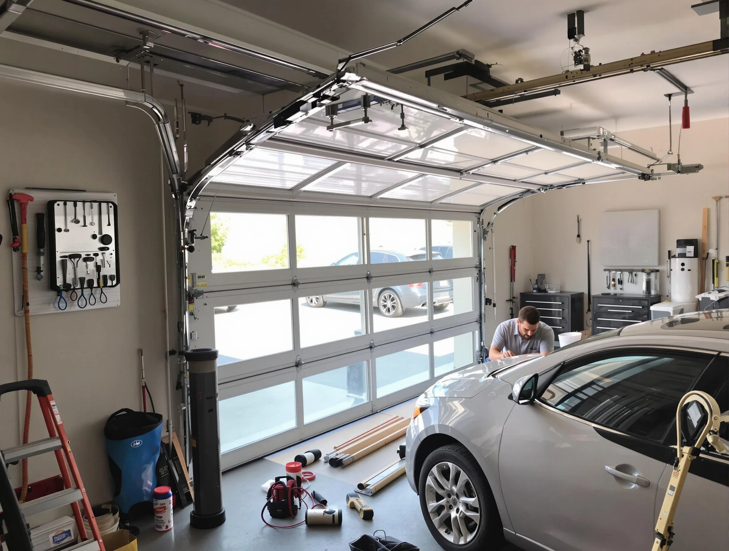 Garage door noise reduction service by Wilmette Garage Door Repair in Wilmette